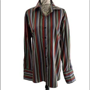 * J. Ferrar men’s large striped dress shirt